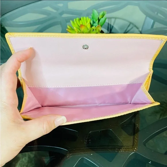 Coach Turnlock Slim Envelope Wallet C Canvas Pattern Leather - Picture 7 of 8